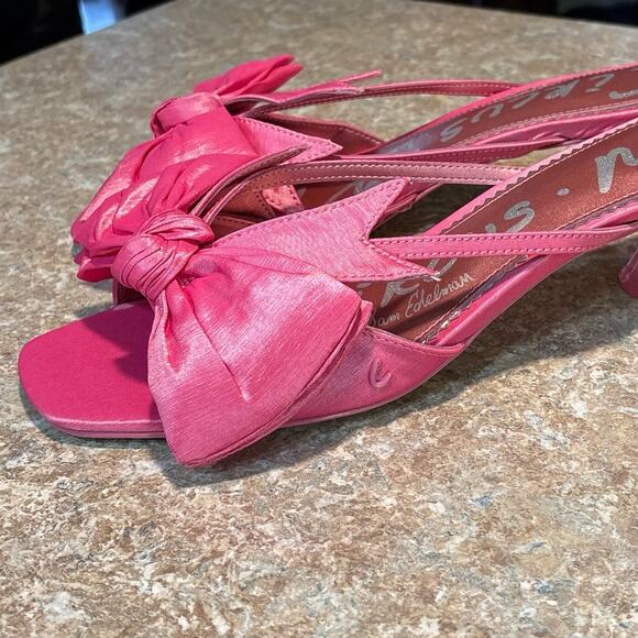 Circus NY Sam Edelman Women's Natalina Bow Kitten Heel Dress Sandals New Size 11 - Picture 3 of 13